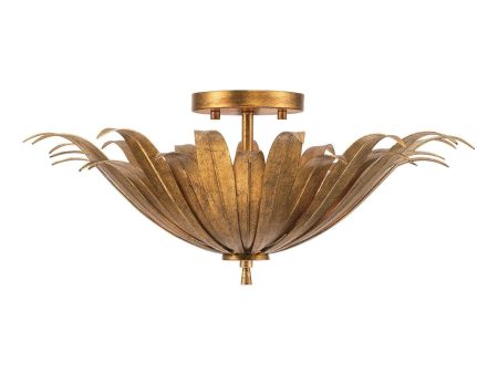 Eden 3-Light Semi Flush Mount on Sale