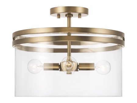 Fuller 4-Light Semi Flush Mount Online now