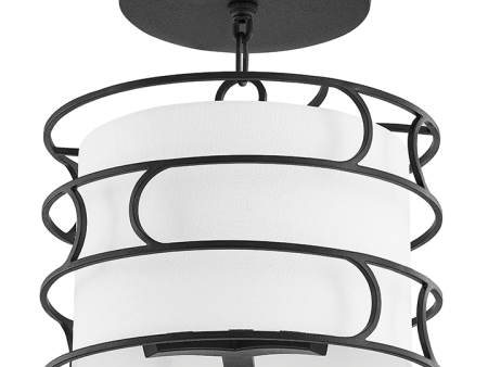 Reedley 3-Light Semi Flush Online Hot Sale