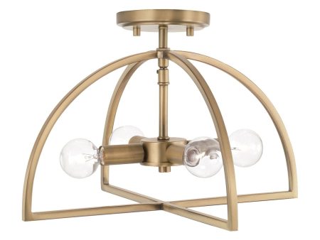 Lawson 4-Light Semi Flush Mount Online Sale