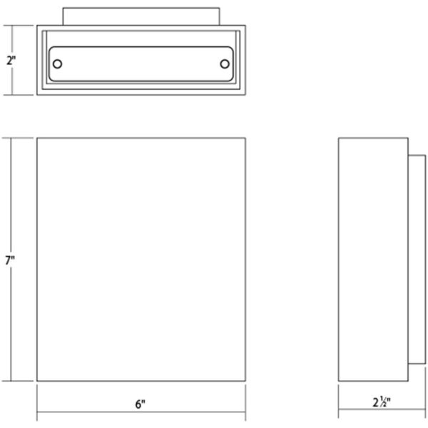 Flat Box Up Down LED Sconce Cheap