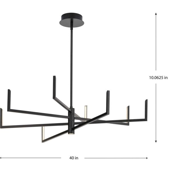 Pivot LED 8-Light Chandelier Supply