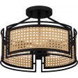 Priya 3-Light Semi Flush Mount Cheap