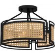 Priya 3-Light Semi Flush Mount Cheap