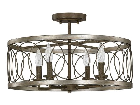 Madeline 4-Light Semi Flush Mount Fashion