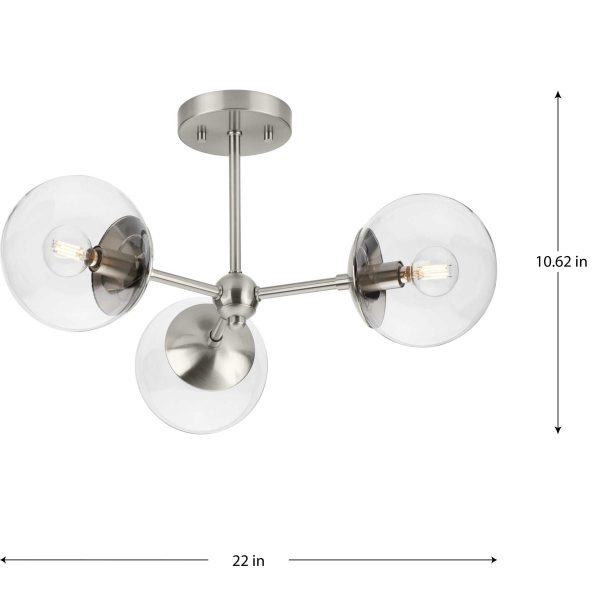 Atwell 3-Light Close-to-Ceiling Supply