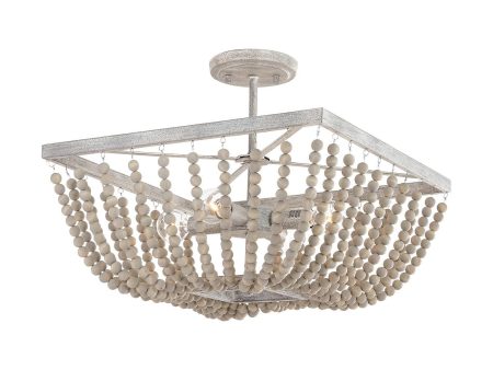 Sarah 4-Light Semi Flush Mount Fashion