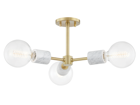 Asime 3-Light Semi Flush Mount Fashion