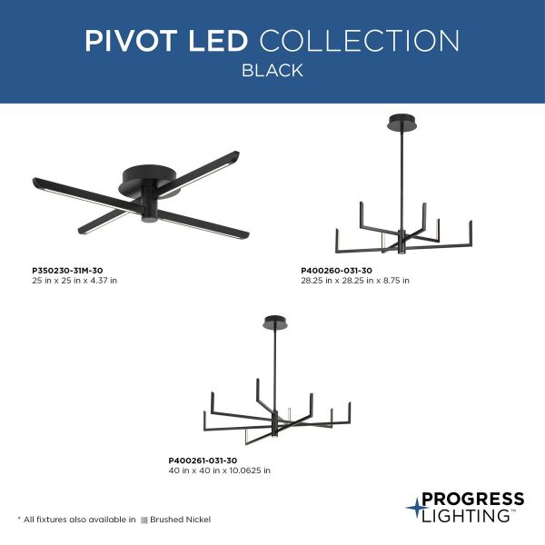 Pivot LED 8-Light Chandelier Supply