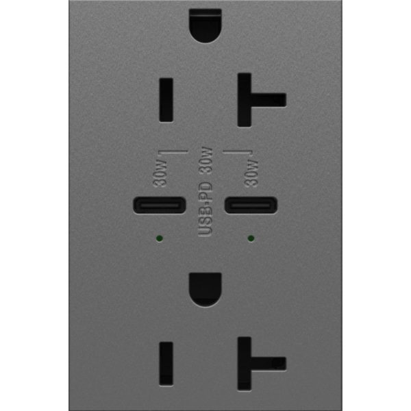 Adorne 20A Tamper-Resistant Ultra-Fast Plus Power Delivery USB Type C C Outlet Discount