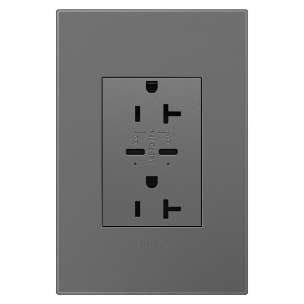 Adorne 20A Tamper-Resistant Ultra-Fast Plus Power Delivery USB Type C C Outlet Discount