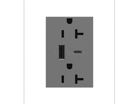 Adorne 20A Tamper-Resistant Ultra-Fast USB Type A C Outlet on Sale