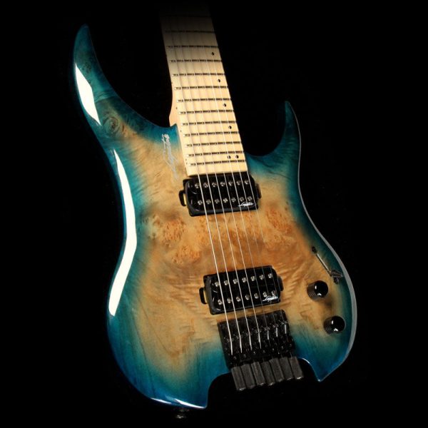 Legator Ghost GHB7 Standard 7-String Aqua Burst Burl For Cheap