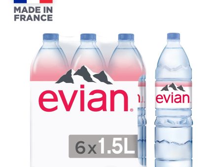 Evian Mineral Water Multipack 1.5L x 6 For Sale