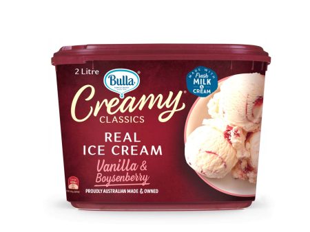 Bulla Creamy Classics Vanilla And Boysenberry Flavor 2L Hot on Sale